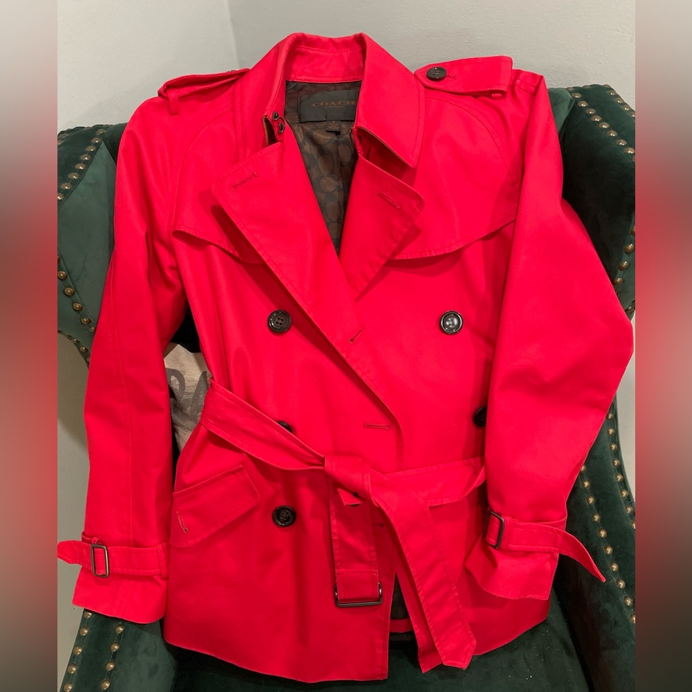 Coach 
Red coat
